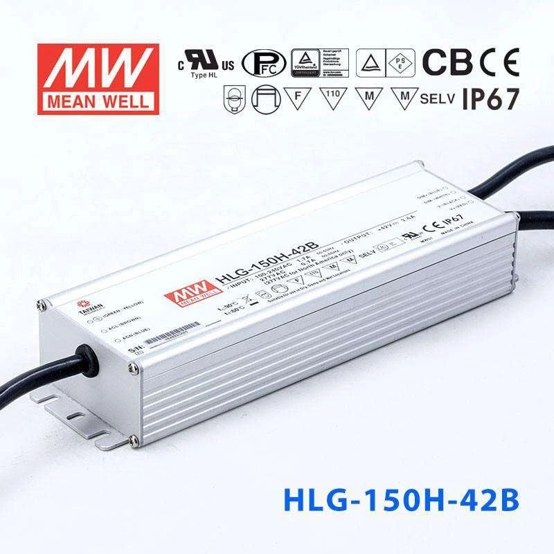 Mean Well HLG-150H-42B Power Supply 150W 42V- Dimmable