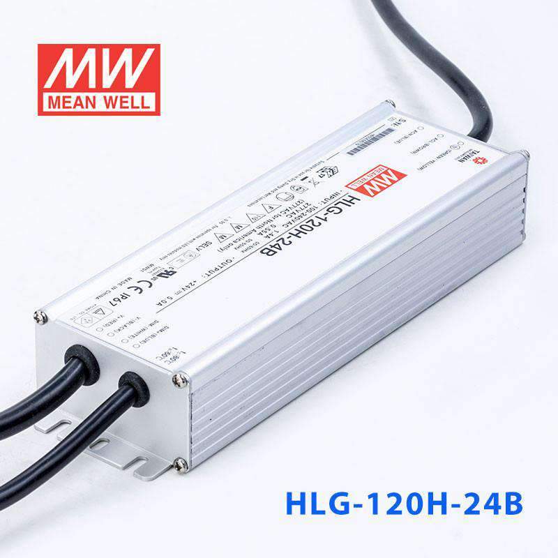 Mean Well HLG-120H-24B Power Supply 120W 24V- Dimmable 5A - PHOTO 3