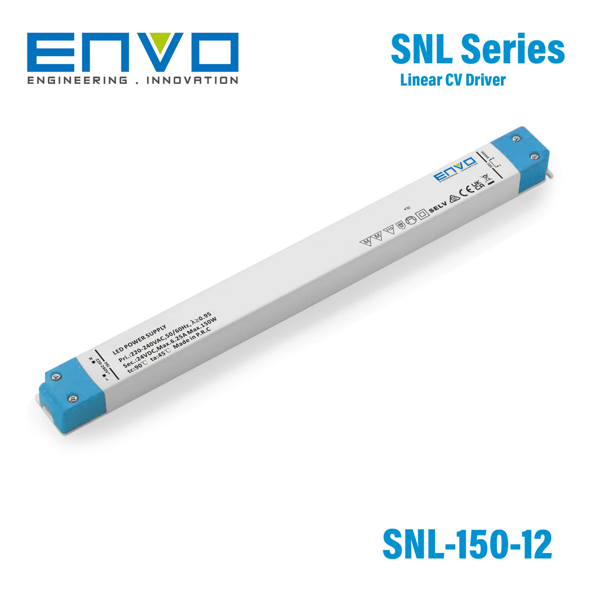 Envo EV-SNL-150-12 Linear Type LED Driver 150W 12V 11A