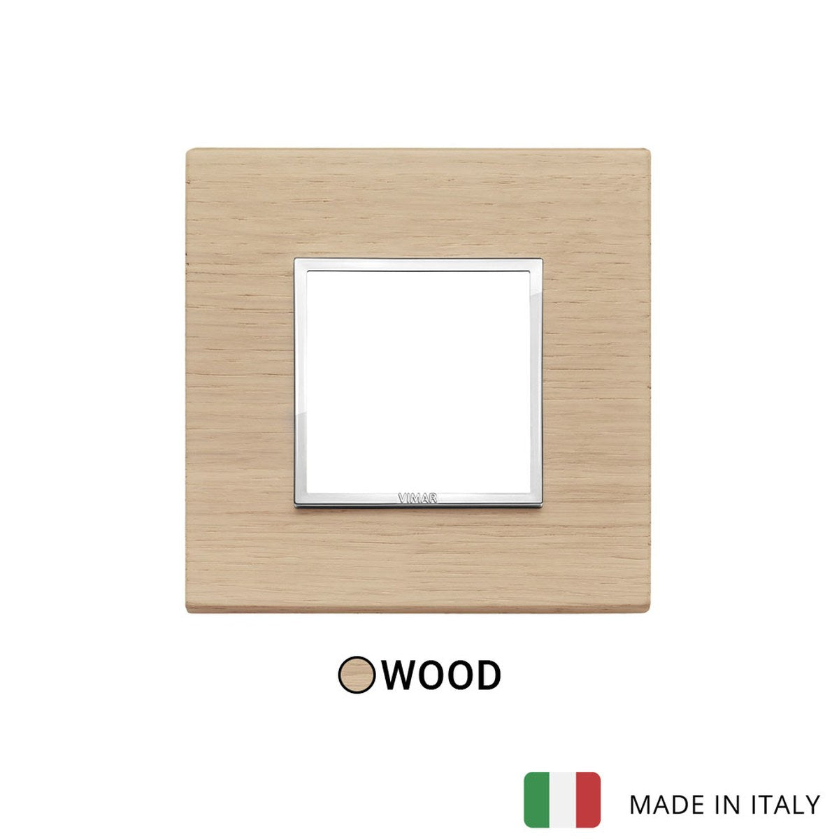 Vimar Eikon Evo Plate 2M Wood White Oak - Square