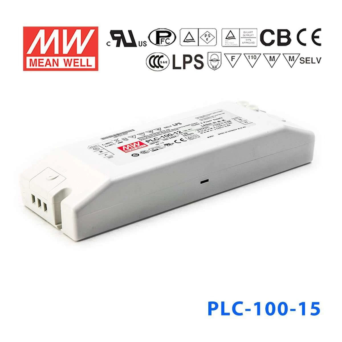 Mean Well PLC-100-15 Power Supply 100W 15V - PFC 5A
