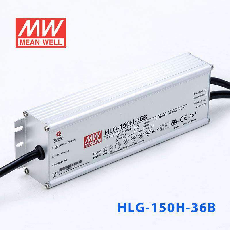 Mean Well HLG-150H-36B Power Supply 150W 36V- Dimmable 4.2A - PHOTO 1