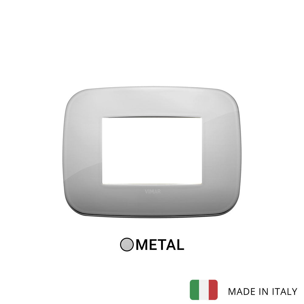 Vimar Arke Round Plate 3M Metal Chrome