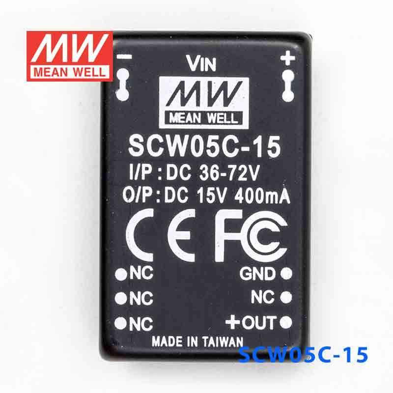 Mean Well SCW05C-15 DC-DC Converter - 5W 36~72V DC in 15V out - PHOTO 2