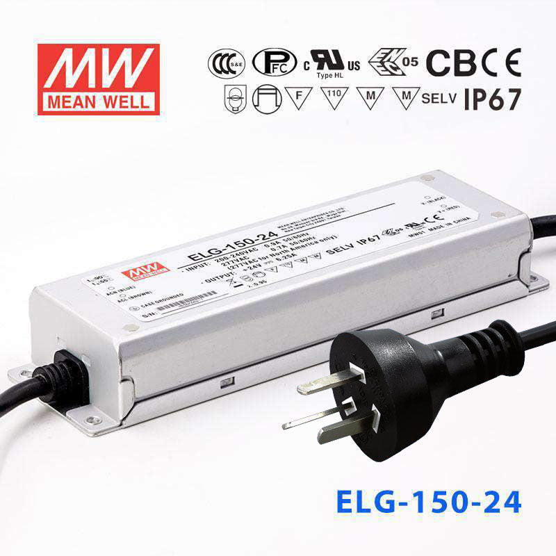 Mean Well S-ELG-150-24 Power Supply 150W 24V with AU/NZ plug