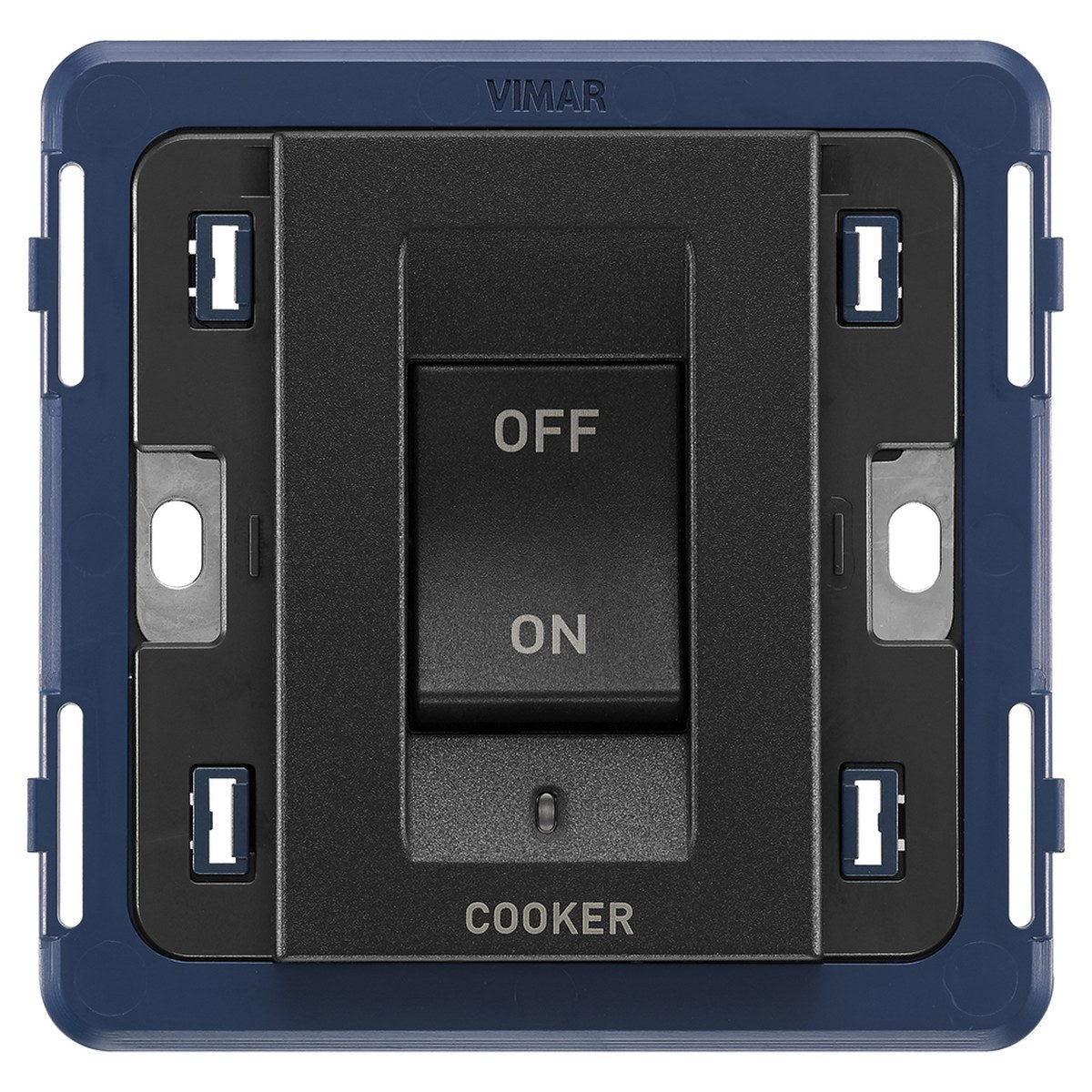 Arke 2P 45A 1-Way Cooker Switch 3M Black