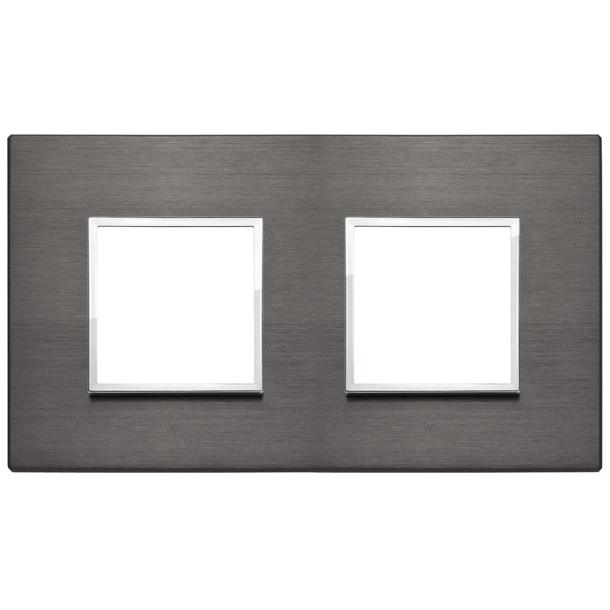 Vimar Eikon Evo Plate 4M (2+2) 71MM Aluminium Lava Grey