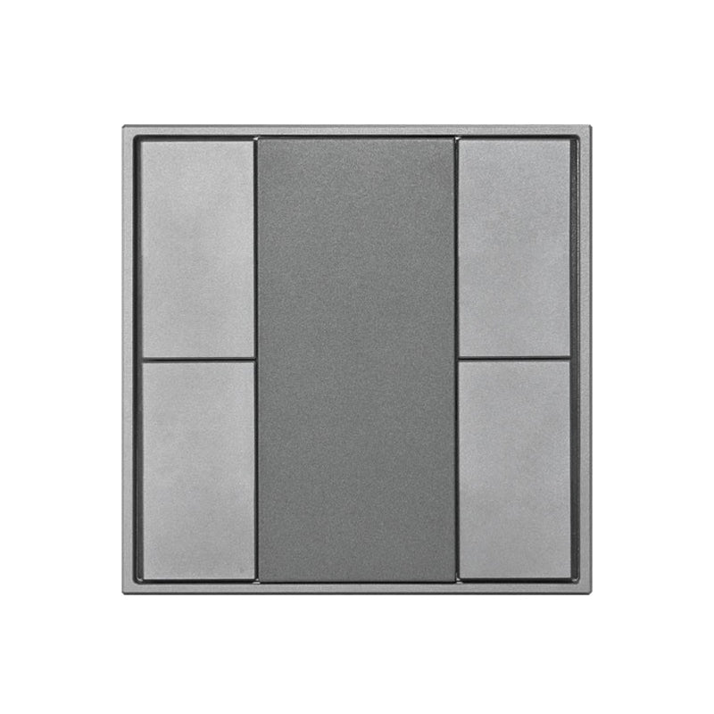 Sunricher DALI2 Wall Panel, 4 Buttons, Slim Silver