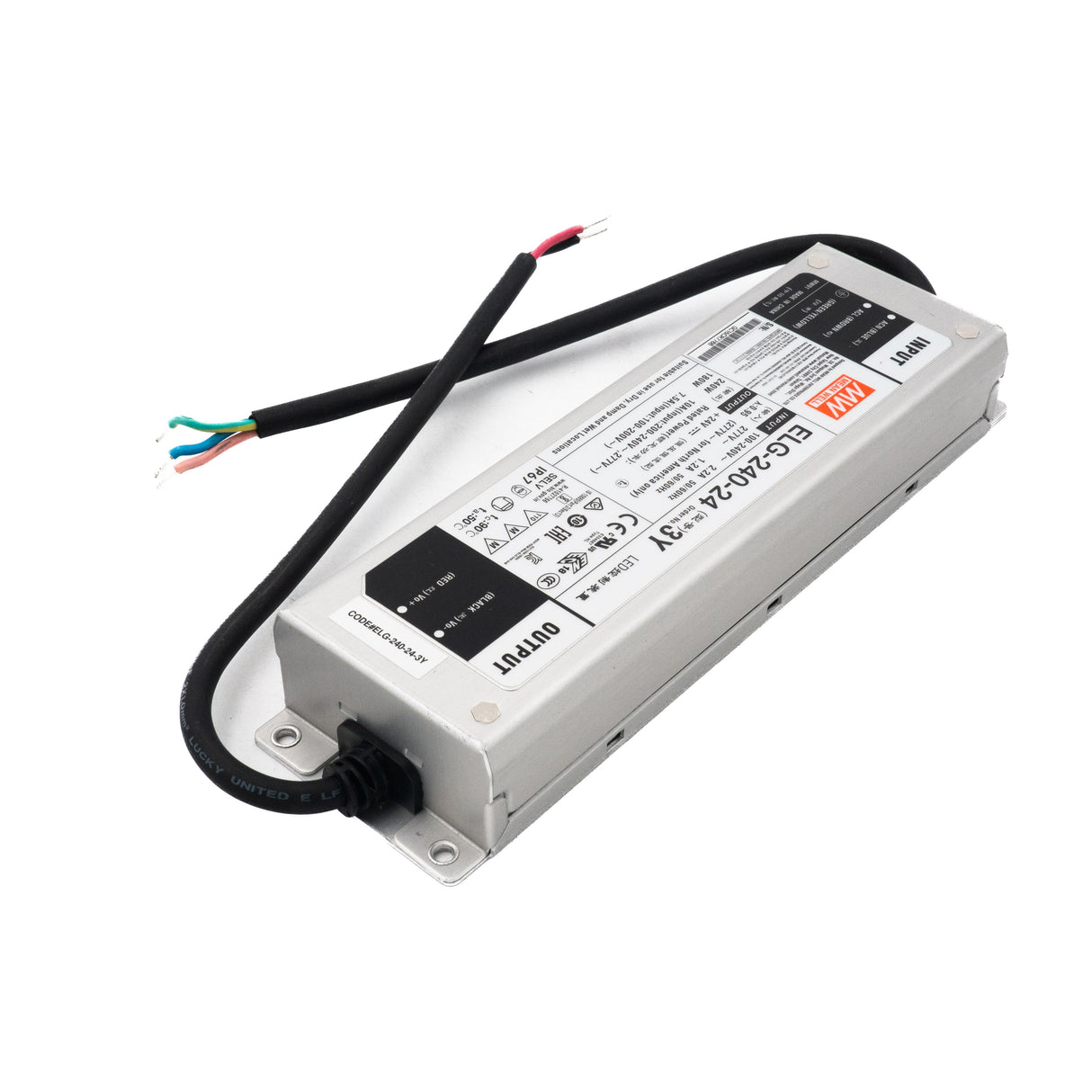 Mean Well ELG-240-24-3Y Power Supply 240W 24V 10A — 3-Wire Input (with Earth) - PHOTO 1