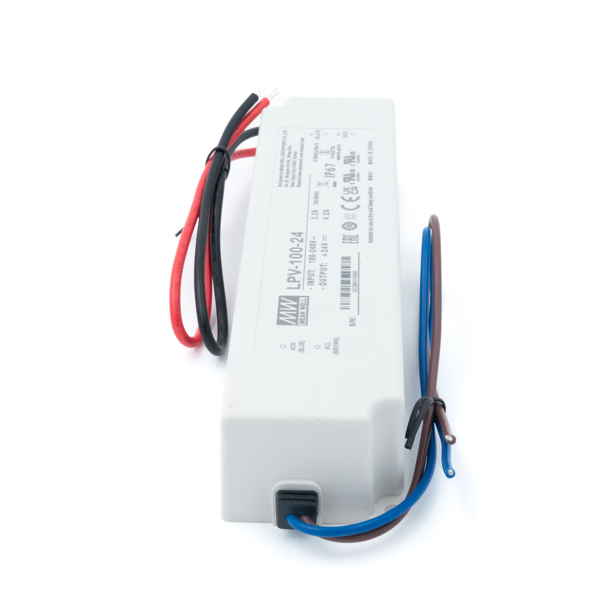 Mean Well LPV-100-24 LED Driver β 100.8W 24V 4.2A IP67 Waterproof - PHOTO 2