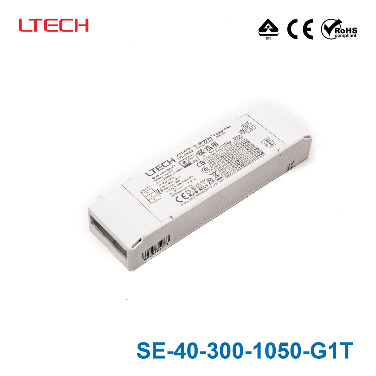 LTECH SE-40-300-1050-G1T 40W 300mA ~ 1050mA CC Triac LED Driver