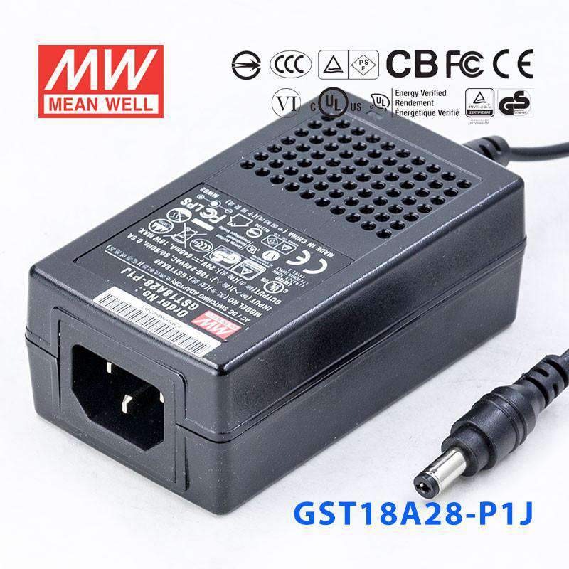 Mean Well GST18A28-P1JPower Supply 18W 28V 640mA