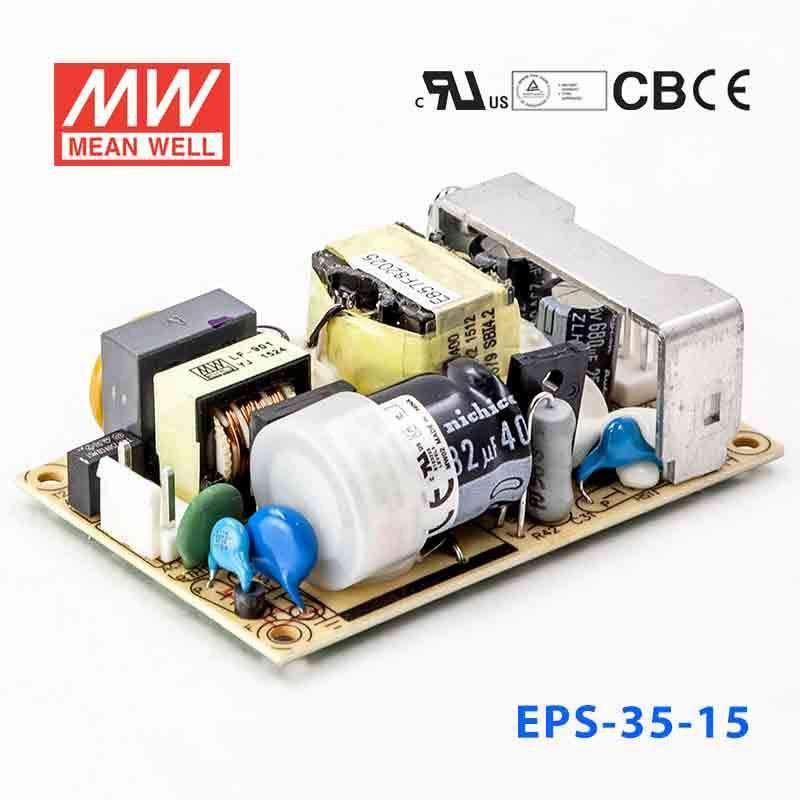 Mean Well EPS-35-15 Power Supply 36W 15V 2.4A