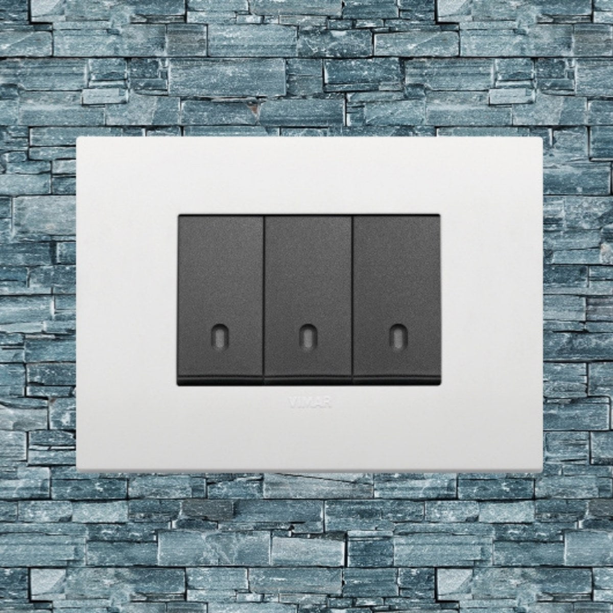 Vimar Arke Plastic 3 Gang switch - White - 16A - PHOTO 16