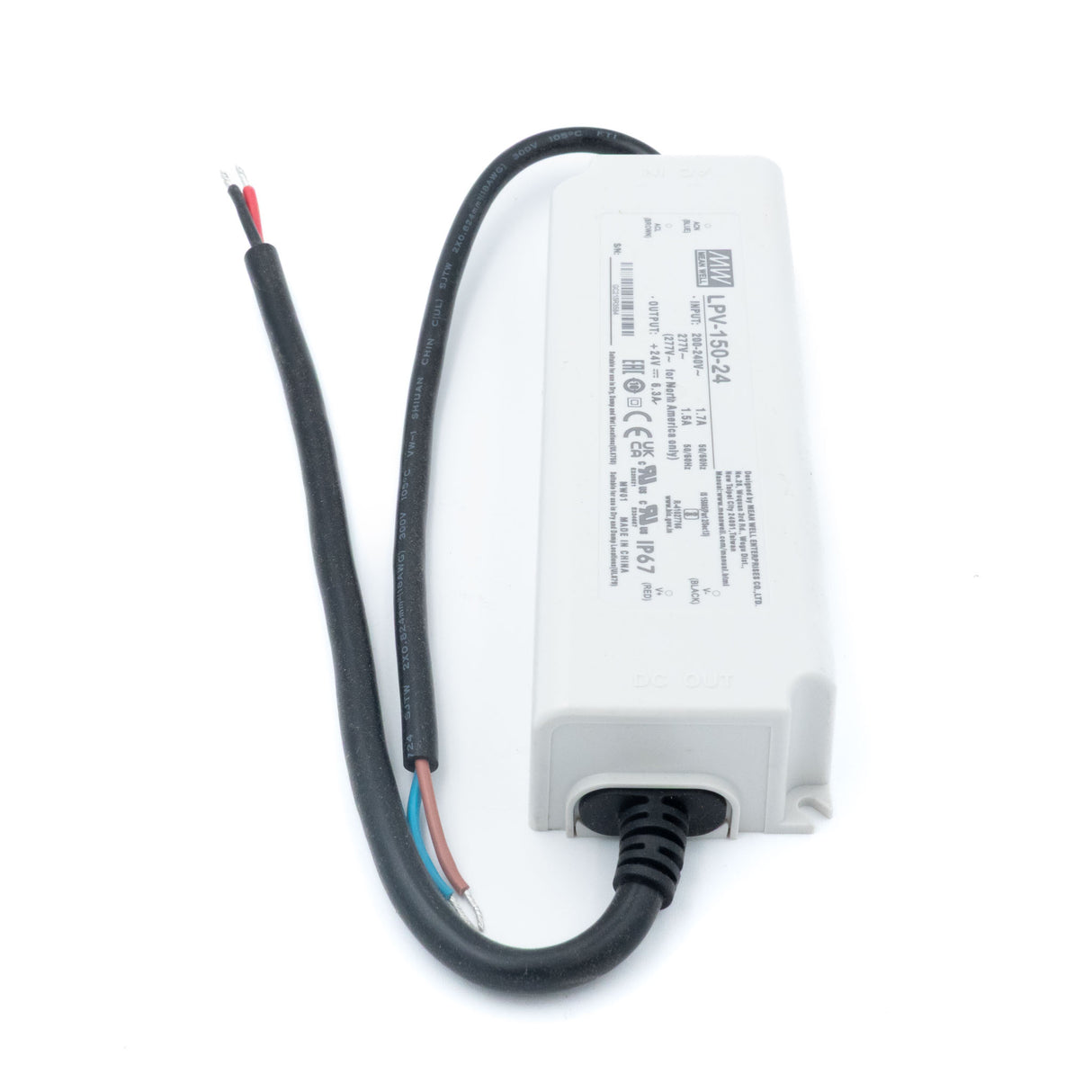 Mean Well LPV-150-24 LED Driver — 151.2W 24V 6.3A IP67 Waterproof - PHOTO 3