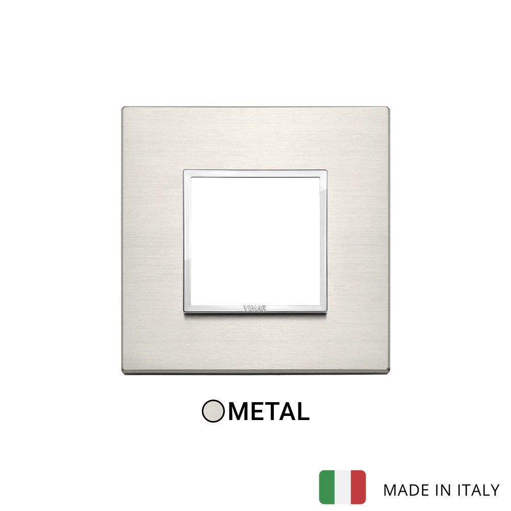Vimar Eikon Evo Plate 2M Aluminium Titanium - Square