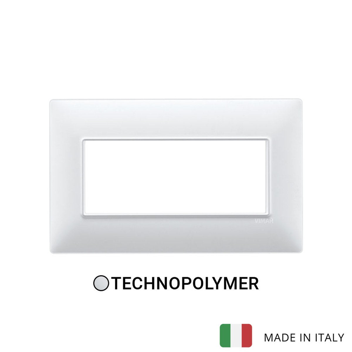 Vimar Plana Plate 5M BS Technopolymer White