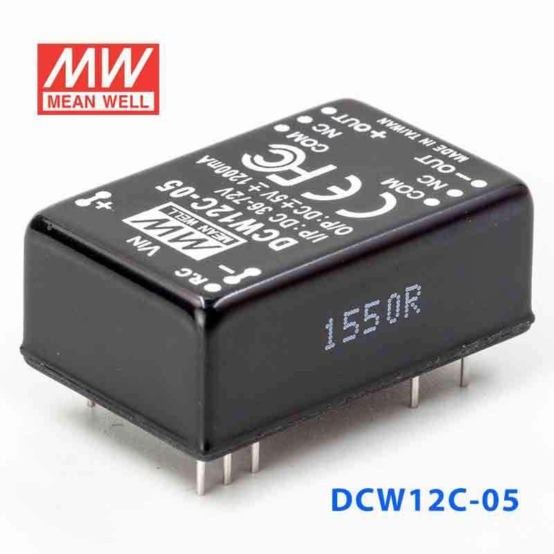 Mean Well DCW12C-05 DC-DC Converter - 12W - 36~72V in ±5V out 1.2A - PHOTO 1