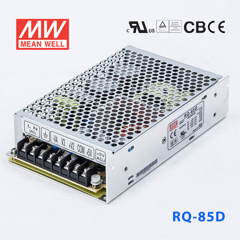 Mean Well RQ-85D Power Supply 85W 5V 24V 12V -12 6A