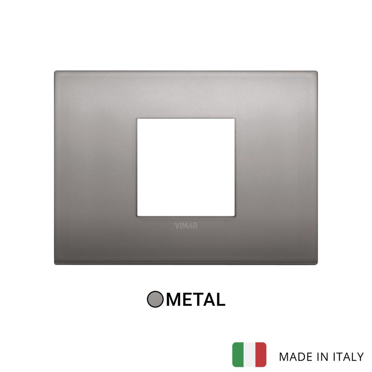 Vimar Arke Classic Plate 2centrM Metal Black Nickel