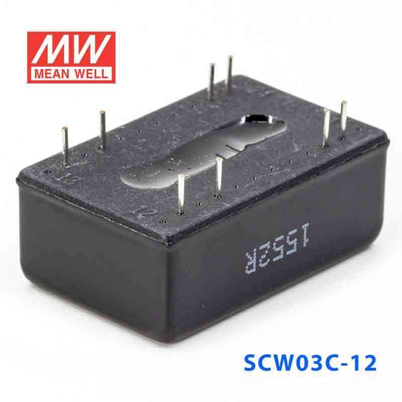 Mean Well SCW03C-12 DC-DC Converter - 3W 36~72V DC in 12V out - PHOTO 3