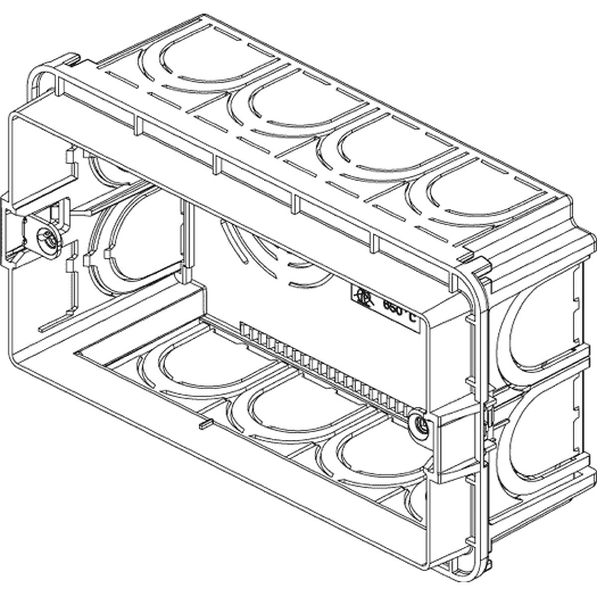 Vimar Flush Mounting Box 4M Light Blue - PHOTO 3