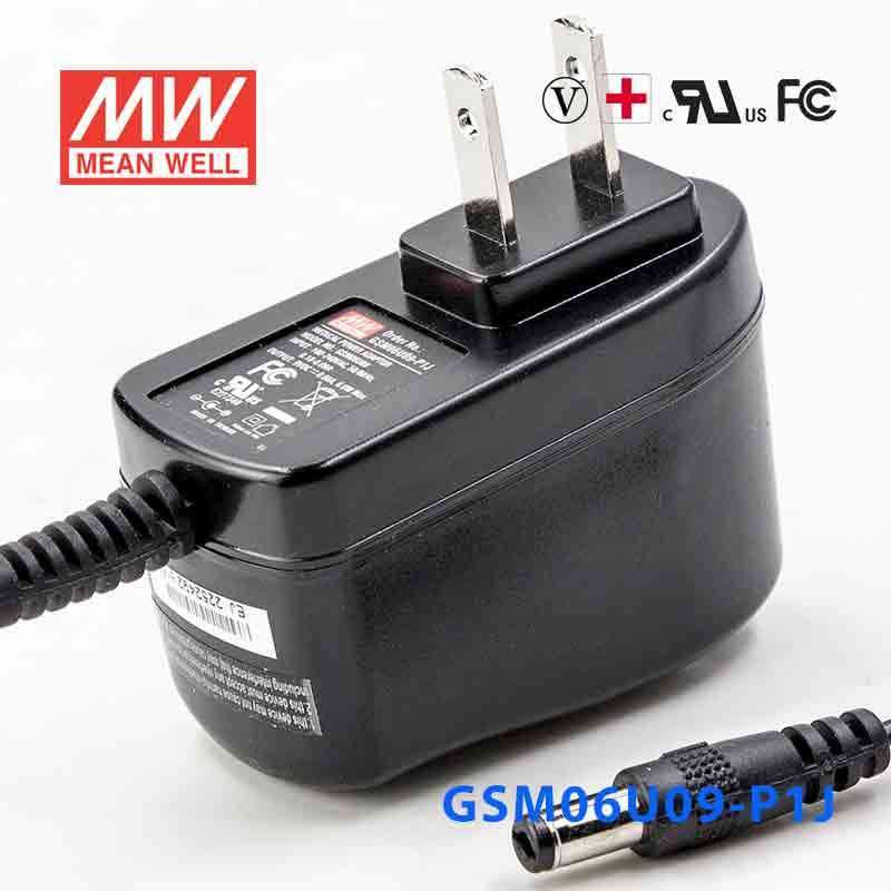 Mean Well GSM06U09-P1J Power Supply 06W 9V 660mA