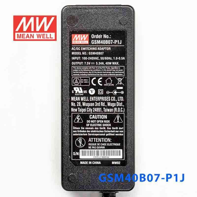 Mean Well GSM40B07-P1J Power Supply 40W 7.5V - PHOTO 2