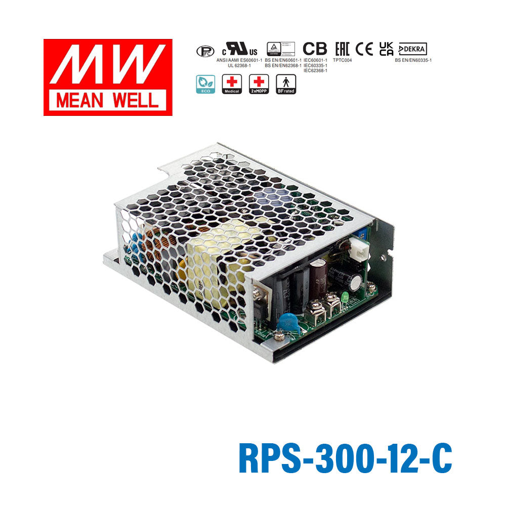 Mean Well RPS-300-12-C Green Power Supply W 12V 16.67A - Medical Power Supply