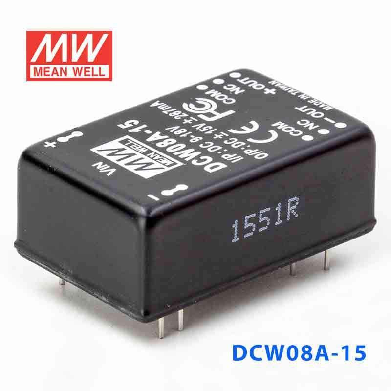 Mean Well DCW08A-15 DC-DC Converter - 8W - 9~18V in ±15V out 267mA - PHOTO 1