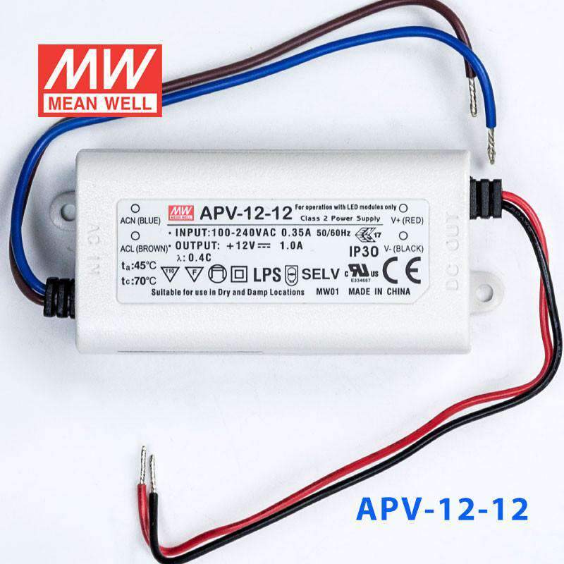 Mean Well APV-12-12 Power Supply 12W 12V 1A - PHOTO 2