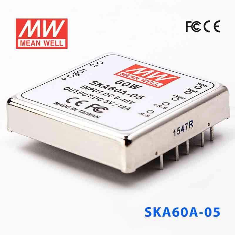 Mean Well SKA60A-05 DC-DC Converter - 60W - 9~18V in 5V out 12A