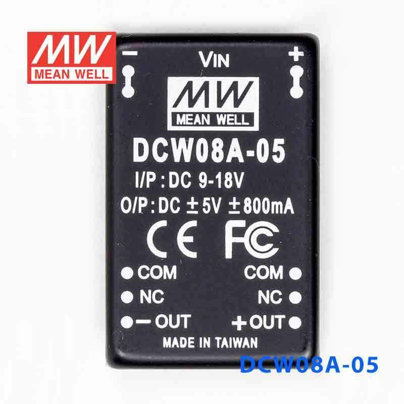 Mean Well DCW08A-05 DC-DC Converter - 8W - 9~18V in ±5V out 800mA - PHOTO 2