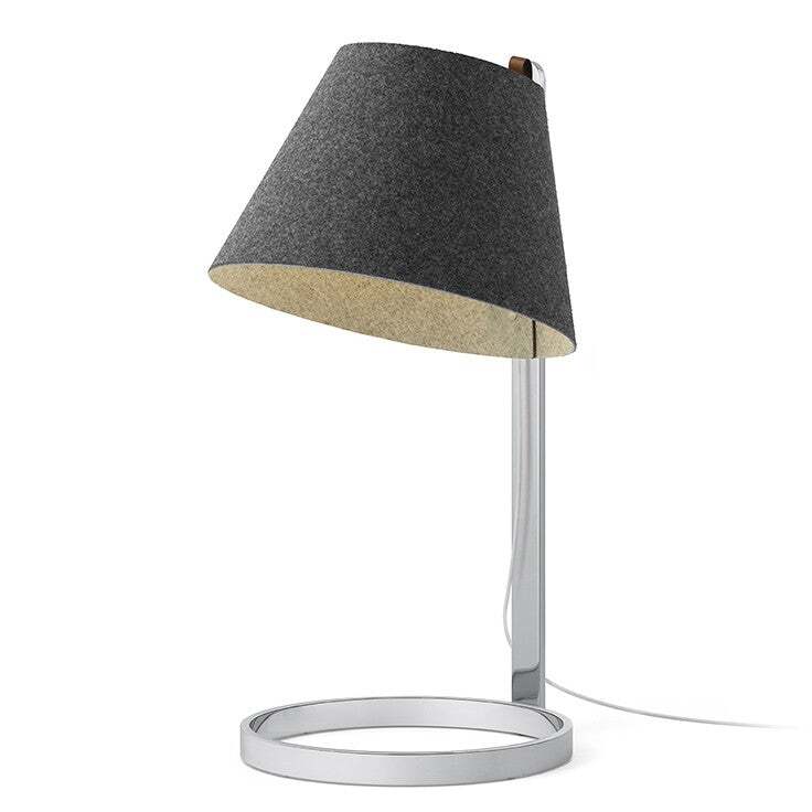Pablo Table Lana Large Charcoal-Grey / Chrome