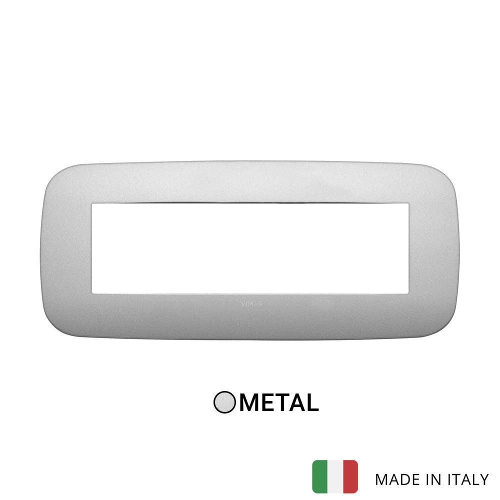 Vimar Arke Round Plate 7M Metal Matt Silver