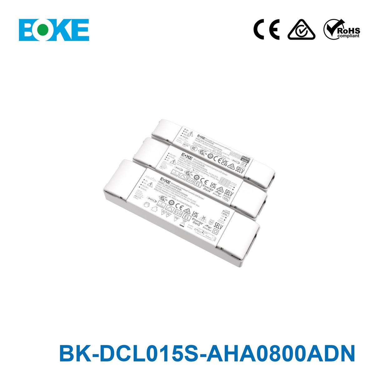 BOKE BK-DCL015S-AHA0800ADN 15W DALI-2 LED Driver