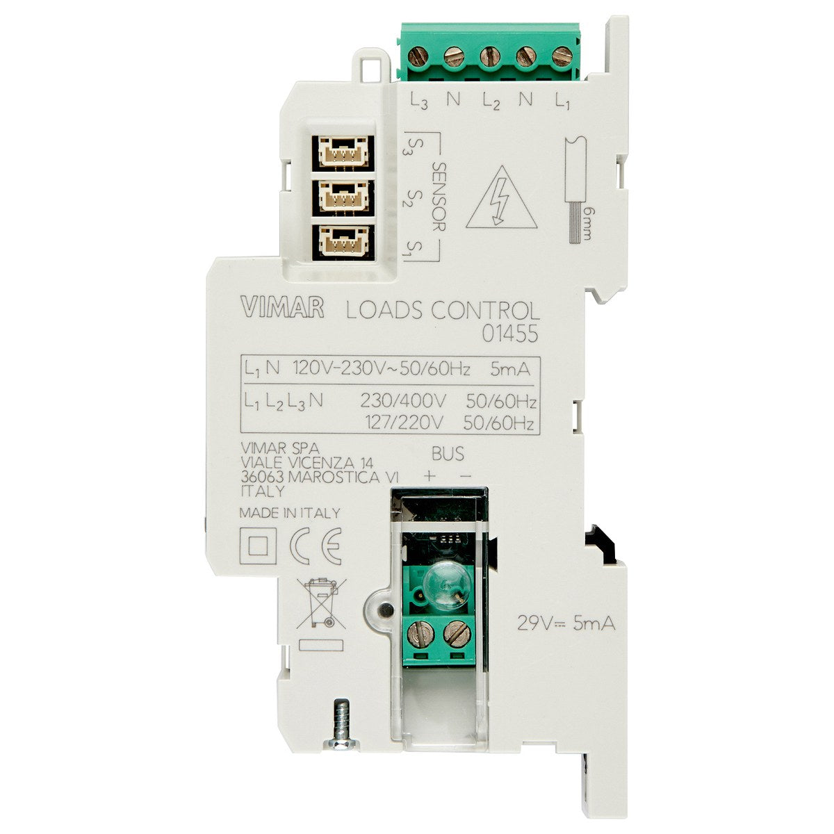 Vimar VM-01455 Loads control module 3IN current sensor - PHOTO 1
