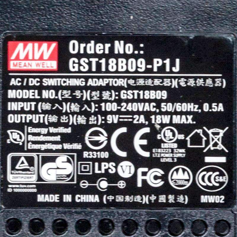 Mean Well GST18B09-P1J Power Supply 18W 9V 2A - PHOTO 4
