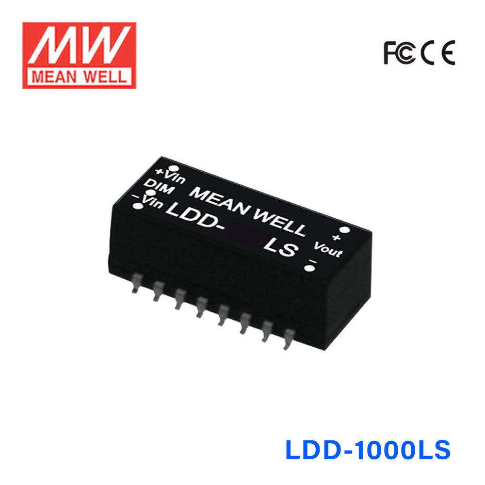Mean Well LDD-1000LS DC/DC LED Driver CC 1000mA - Step-down