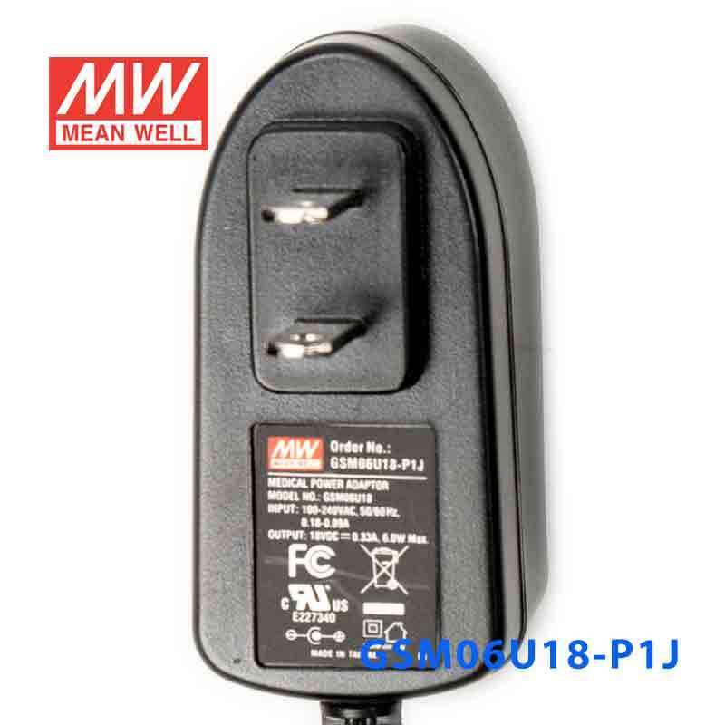Mean Well GSM06U18-P1J Power Supply 06W 18V 330mA - PHOTO 2
