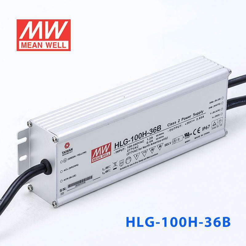 Mean Well HLG-100H-36B Power Supply 100W 36V - Dimmable 2.65A - PHOTO 1
