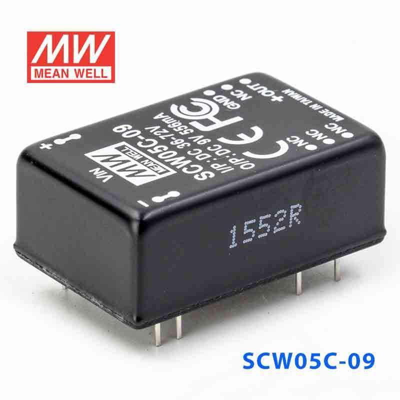 Mean Well SCW05C-09 DC-DC Converter - 5W 36~72V DC in 9V out - PHOTO 1