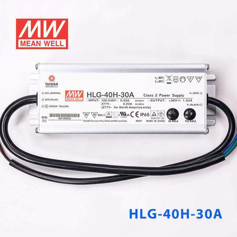 Mean Well HLG-40H-30A Power Supply 40W 30V - Adjustable 1.34A - PHOTO 2