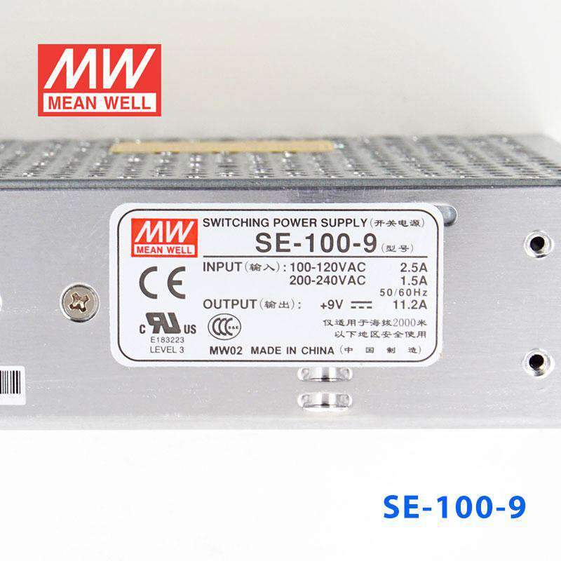 Mean Well SE-100-9 Power Supply 100W 9V - PHOTO 2