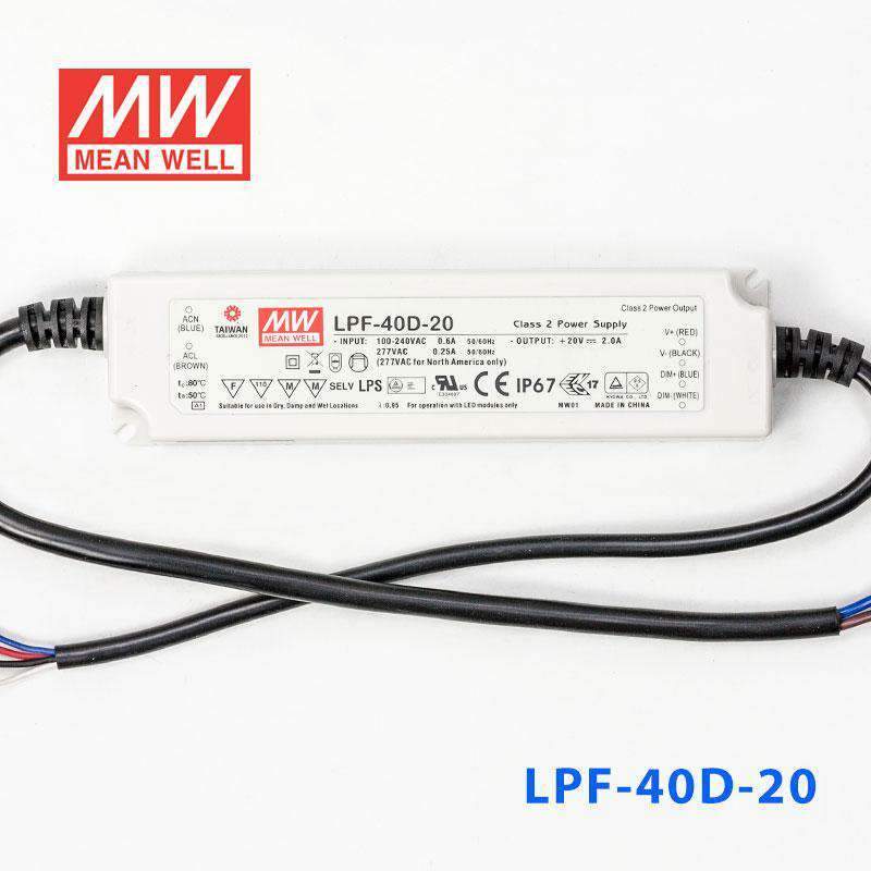 Mean Well LPF-40D-20 Power Supply 40W 20V - Dimmable 2A - PHOTO 2