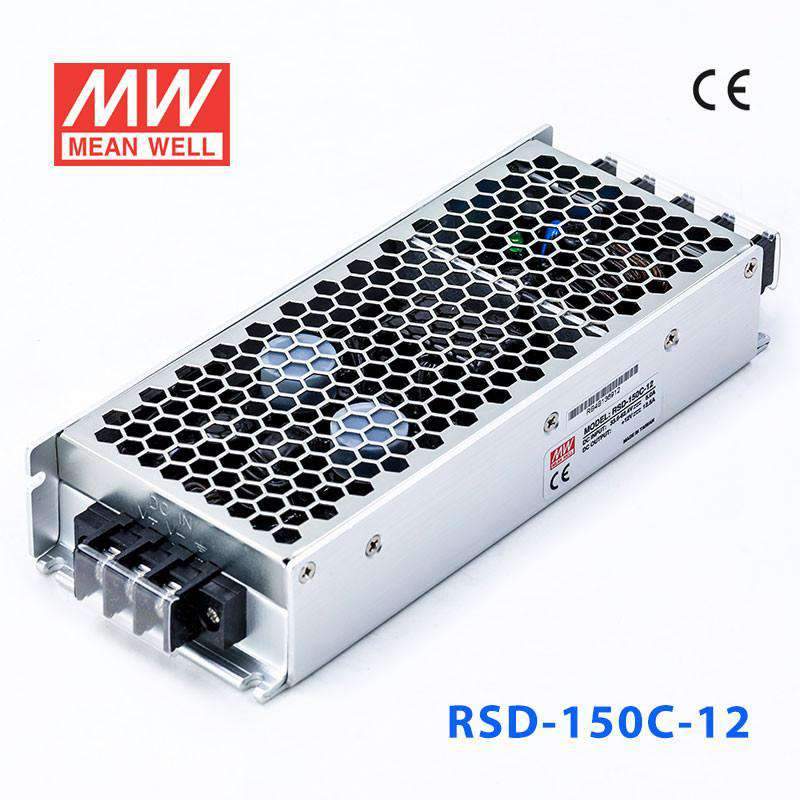 Mean Well RSD-150C-12 DC-DC Converter - 150W - 33.6~62.4V in 12V out 12.5A