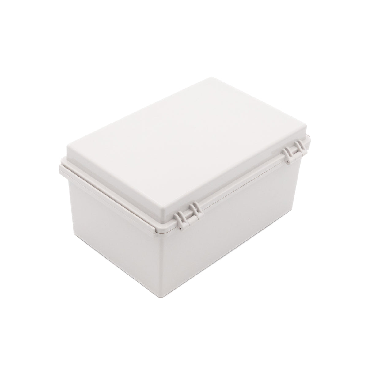 Boxco P-Series 190x280x140mm Plastic Enclosure, IP67, IK08, ABS, Grey Cover, Molded Hinge and Latch Type - PHOTO 3