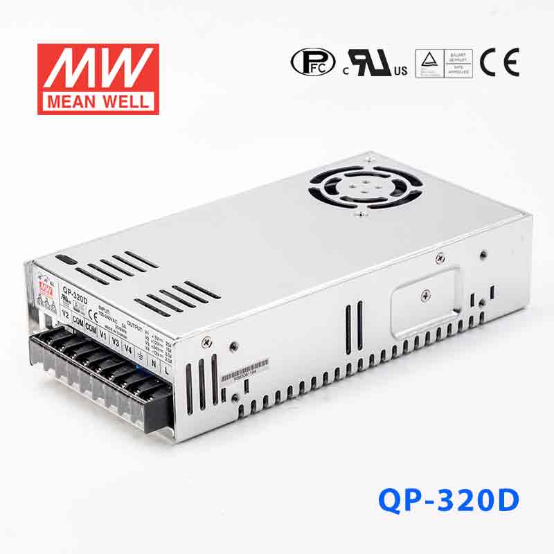 Mean Well QP-320D Power Supply 320W 5V 12V 24V -12V 20A