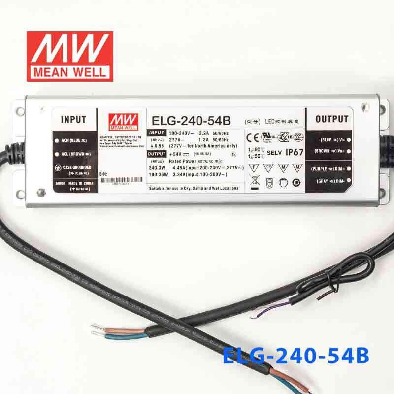 Mean Well ELG-240-54B Power Supply 240W 54V - Dimmable 4.45A - PHOTO 2