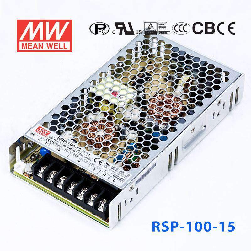 Mean Well RSP-100-15 Power Supply 100W 15V 6.7A